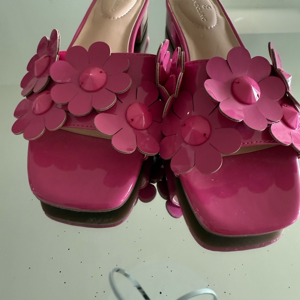 Bandolino Pink Floral Women's Sandals